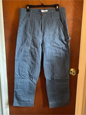 Old Navy Canvas Work Pants in Slate Blue